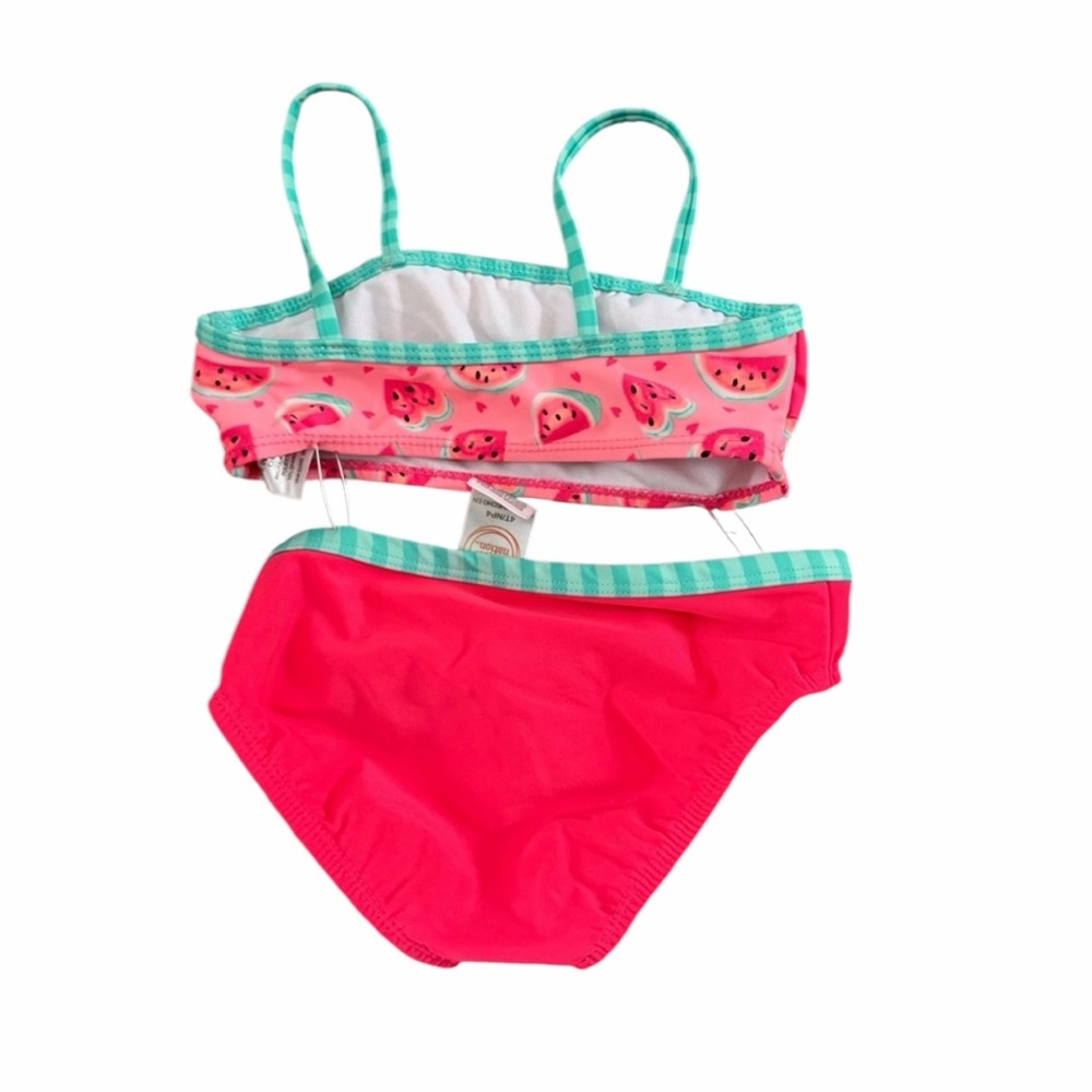 Wonder Nation Toddler Girls Watermelon 2 Piece Bikini Swimsuit Size 4T NWOT - Picture 2 of 3